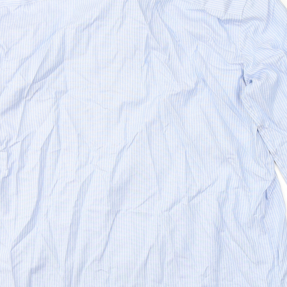 Paul Costelloe Mens  Striped Cotton  Dress Shirt Size M Collared Button