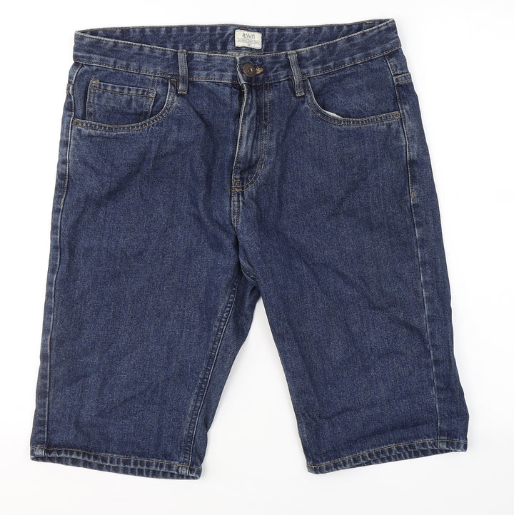 ACW 85  Mens Blue  Cotton Boyfriend Jeans Size 32 in  Regular Button
