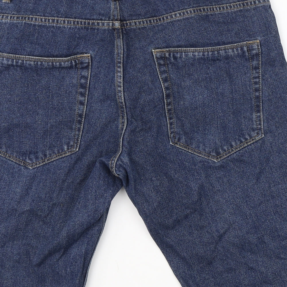 ACW 85  Mens Blue  Cotton Boyfriend Jeans Size 32 in  Regular Button
