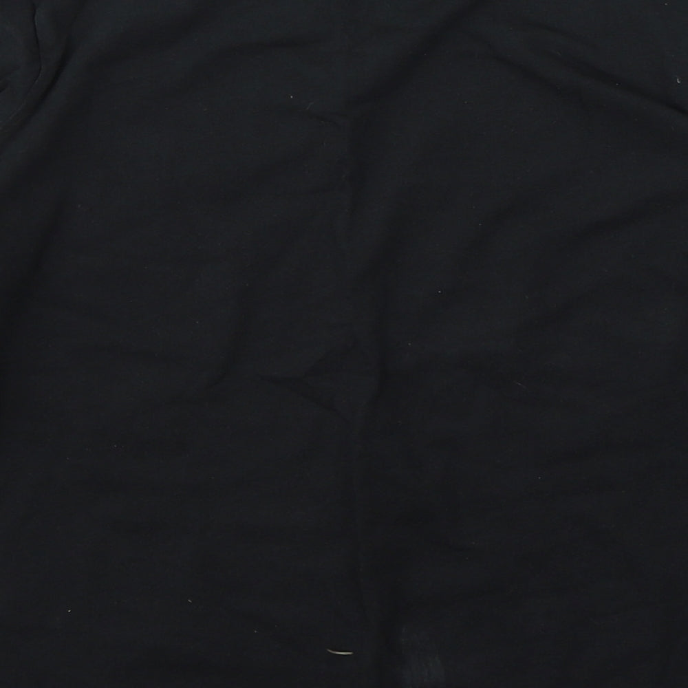 Level Up Boys Black  Cotton Basic Casual Size 7-8 Years Round Neck Pullover - Dinasour