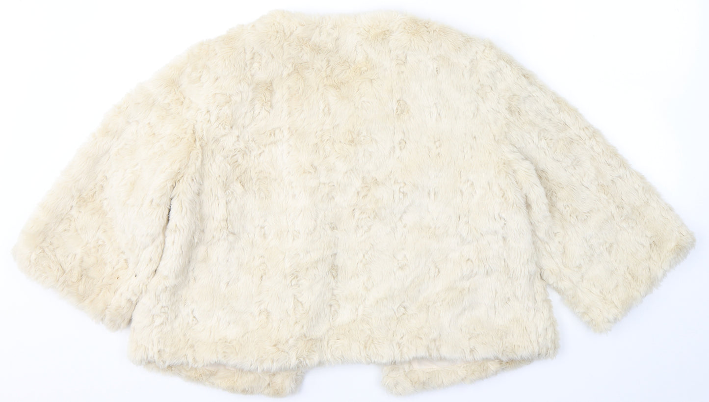 Atmosphere Womens Beige   Jacket Poncho Size 16  Buckle