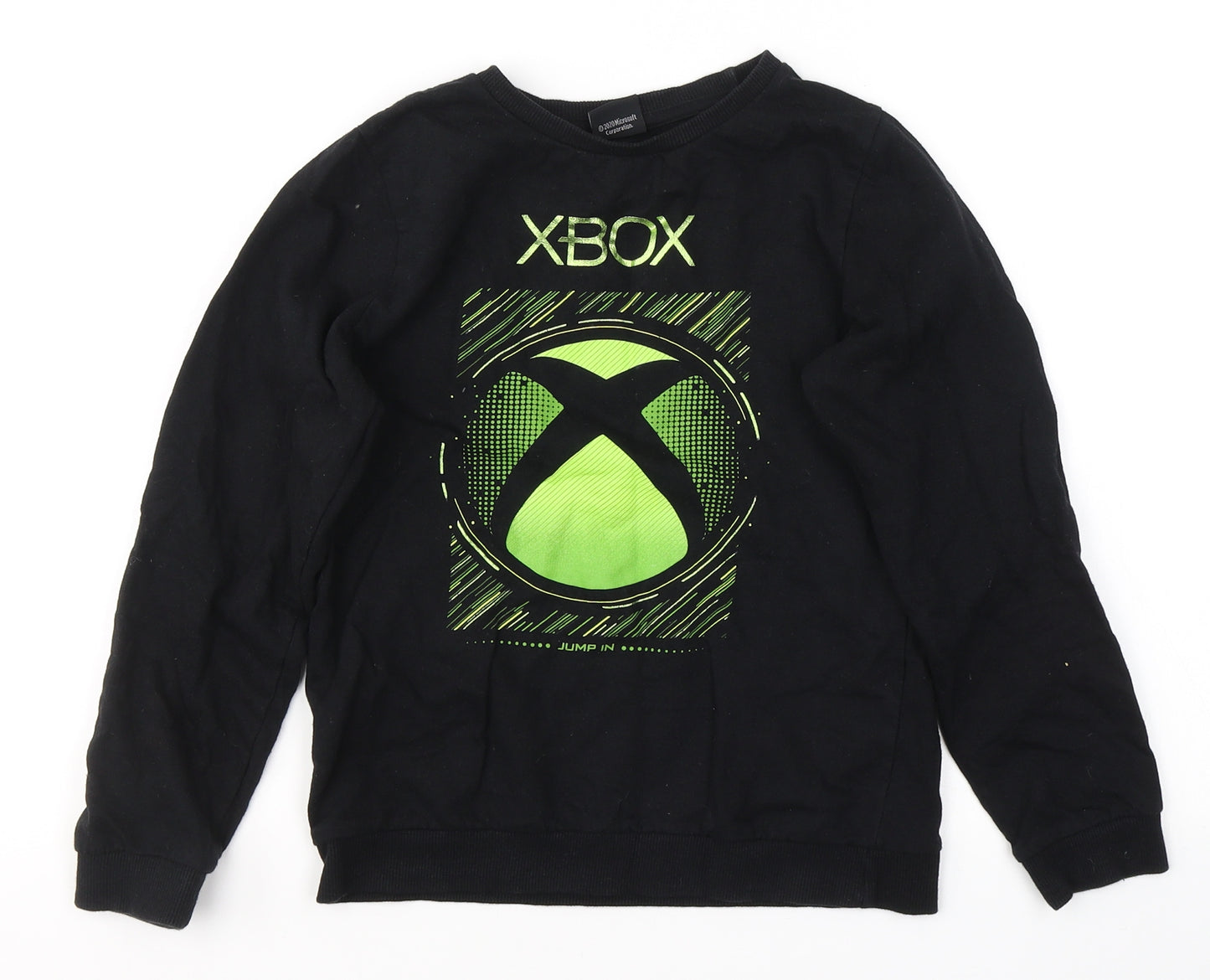 Xbox Boys Black  100% Cotton Pullover Sweatshirt Size 8-9 Years  Pullover