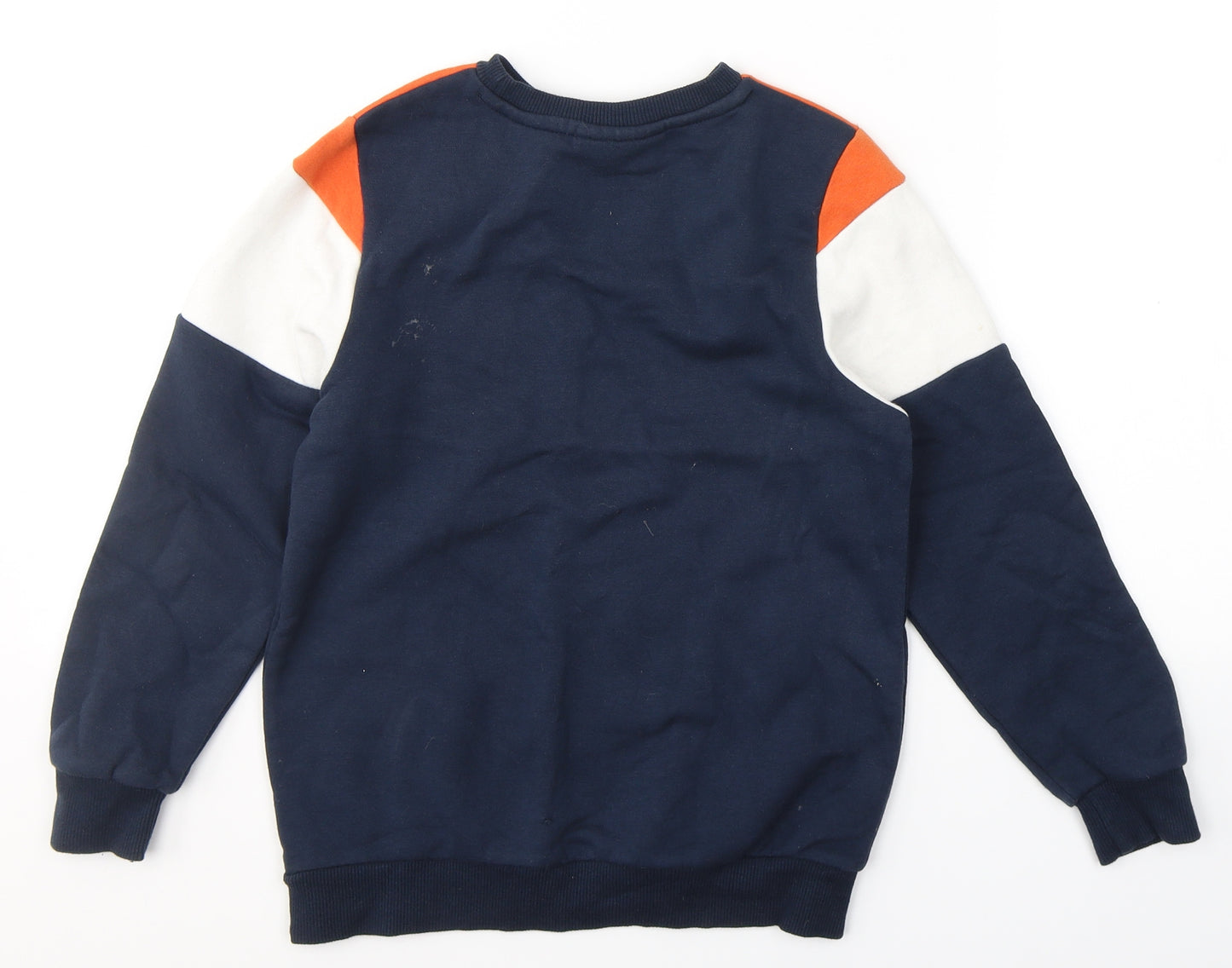 Fortnite Boys Blue Striped Cotton Pullover Sweatshirt Size S  Pullover