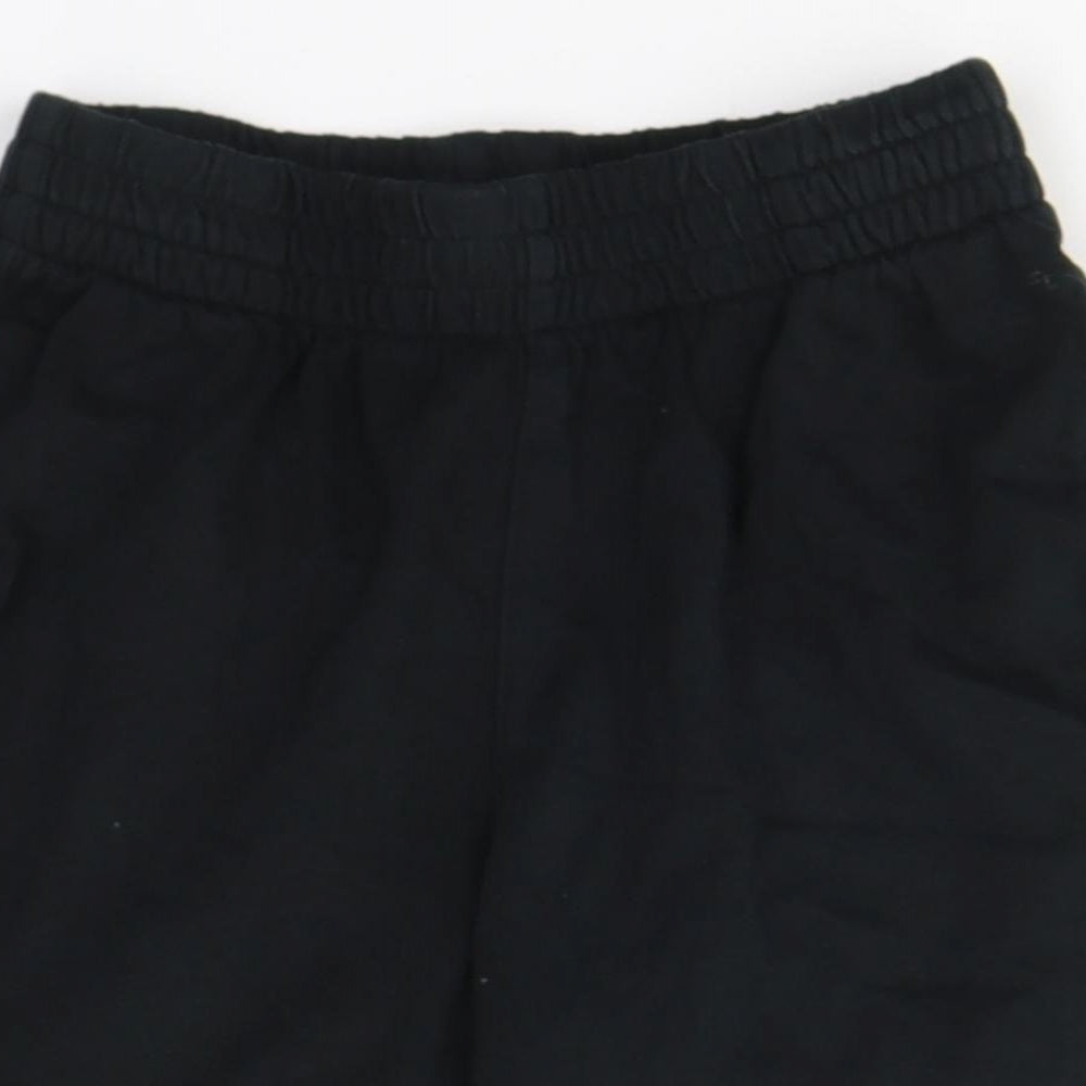 Nike Boys Black  Cotton Sweat Shorts Size XS  Regular Tie