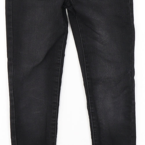 George Girls Black  Cotton Skinny Jeans Size 9-10 Years  Regular Button