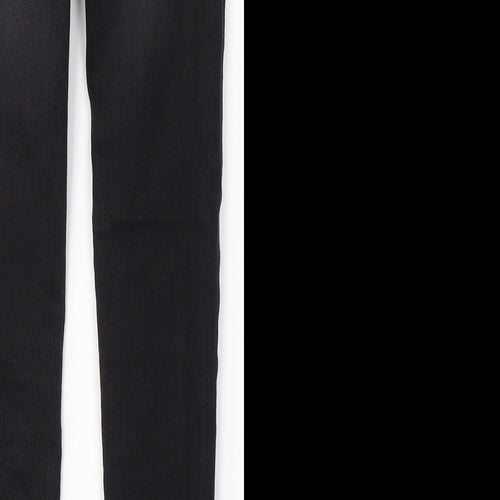 George Girls Black  Cotton Skinny Jeans Size 9-10 Years  Regular Button