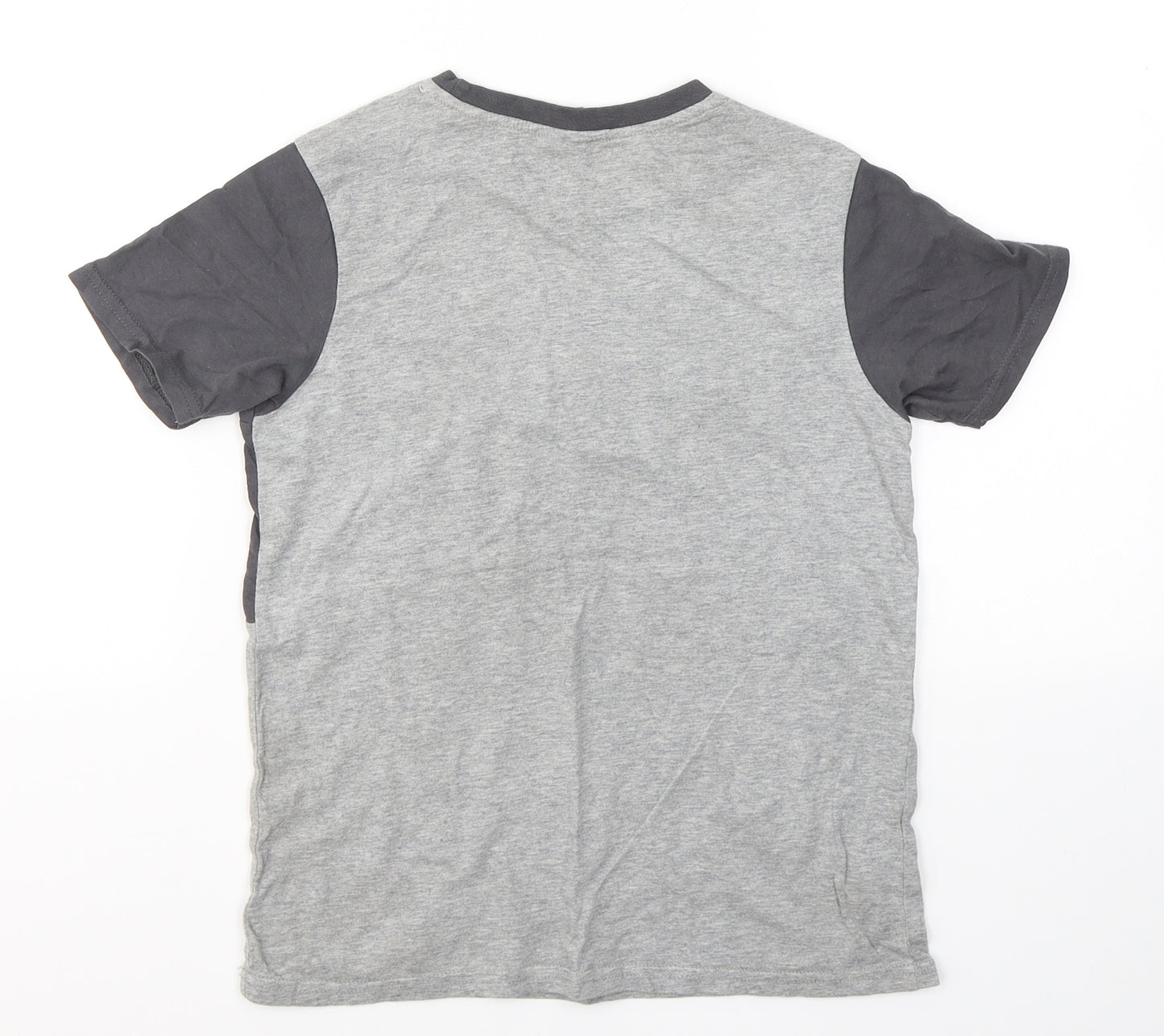 Xbox Boys Grey  Cotton Pullover T-Shirt Size 8-9 Years Round Neck Pullover
