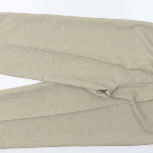 BM Womens Beige  Polyester Trousers  Size 12 L25 in Regular