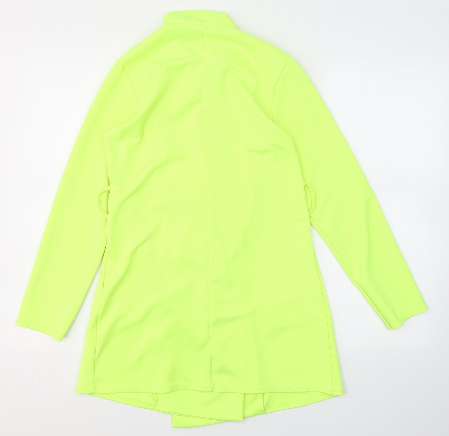I SAW IT FIRST Womens Yellow   Jacket Blazer Size 12  Button - Neon Yellow