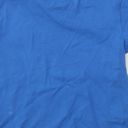 F&F Boys Blue  Cotton Pullover T-Shirt Size 3-4 Years Round Neck Pullover