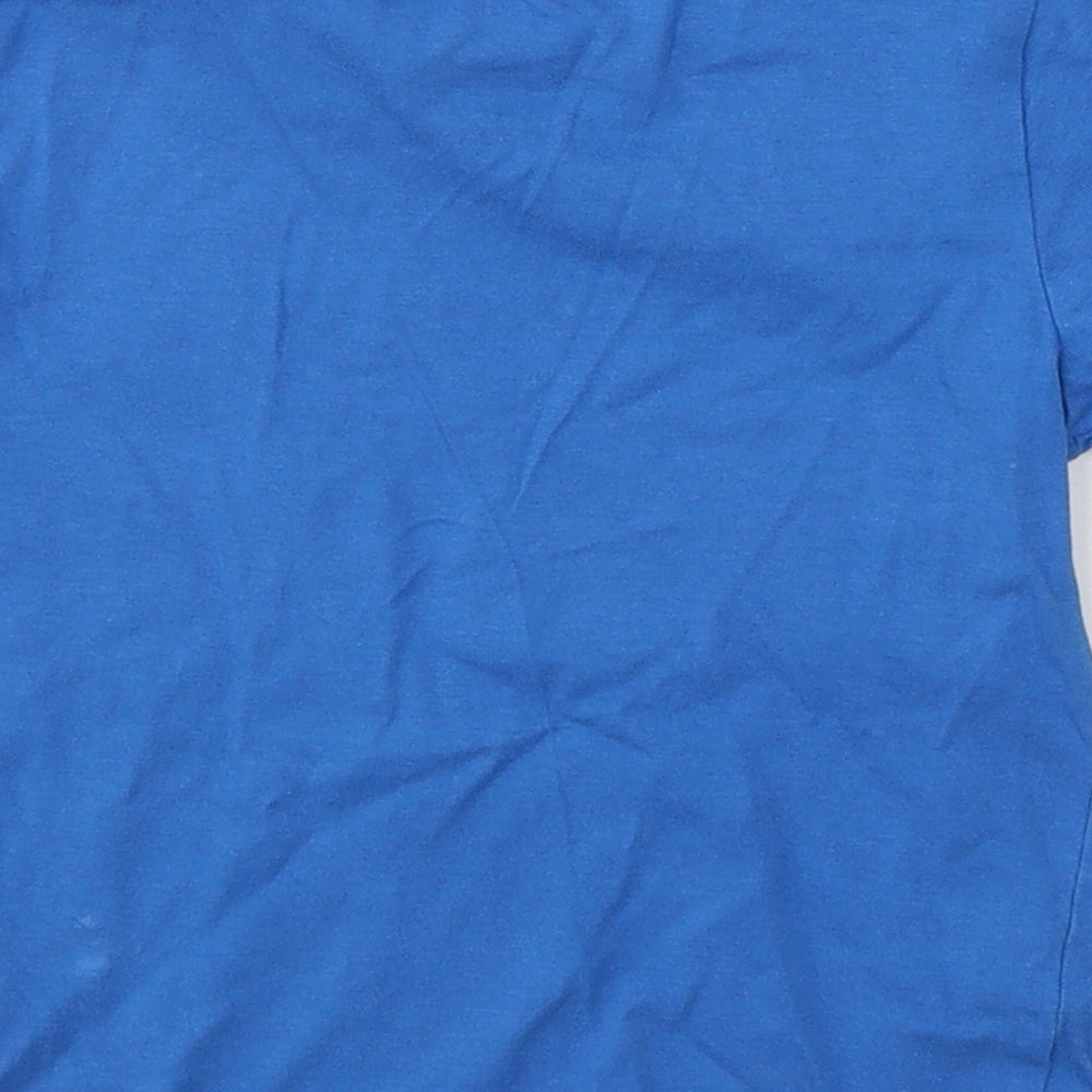 F&F Boys Blue  Cotton Pullover T-Shirt Size 3-4 Years Round Neck Pullover