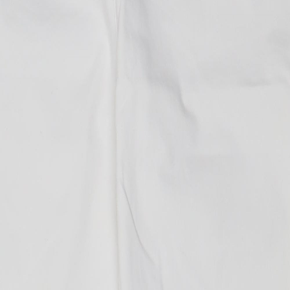 Damart Womens White  Cotton Jegging Trousers Size 18 L29 in Slim