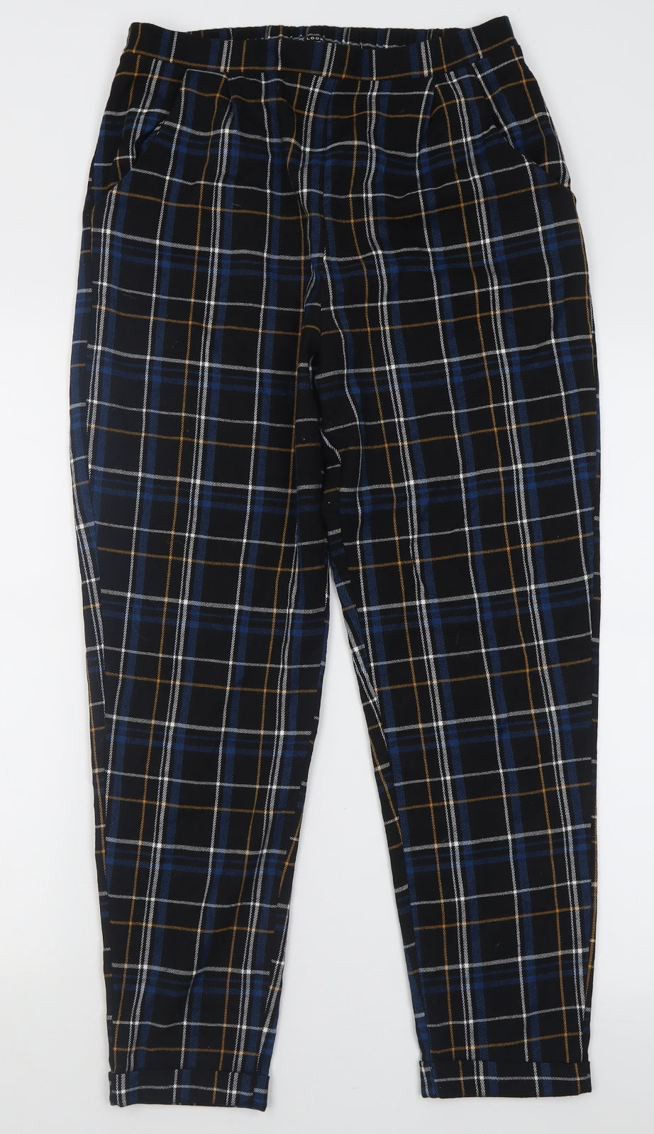New Look Girls Black Check Polyester Capri Trousers Size 15 Years  Regular Pullover