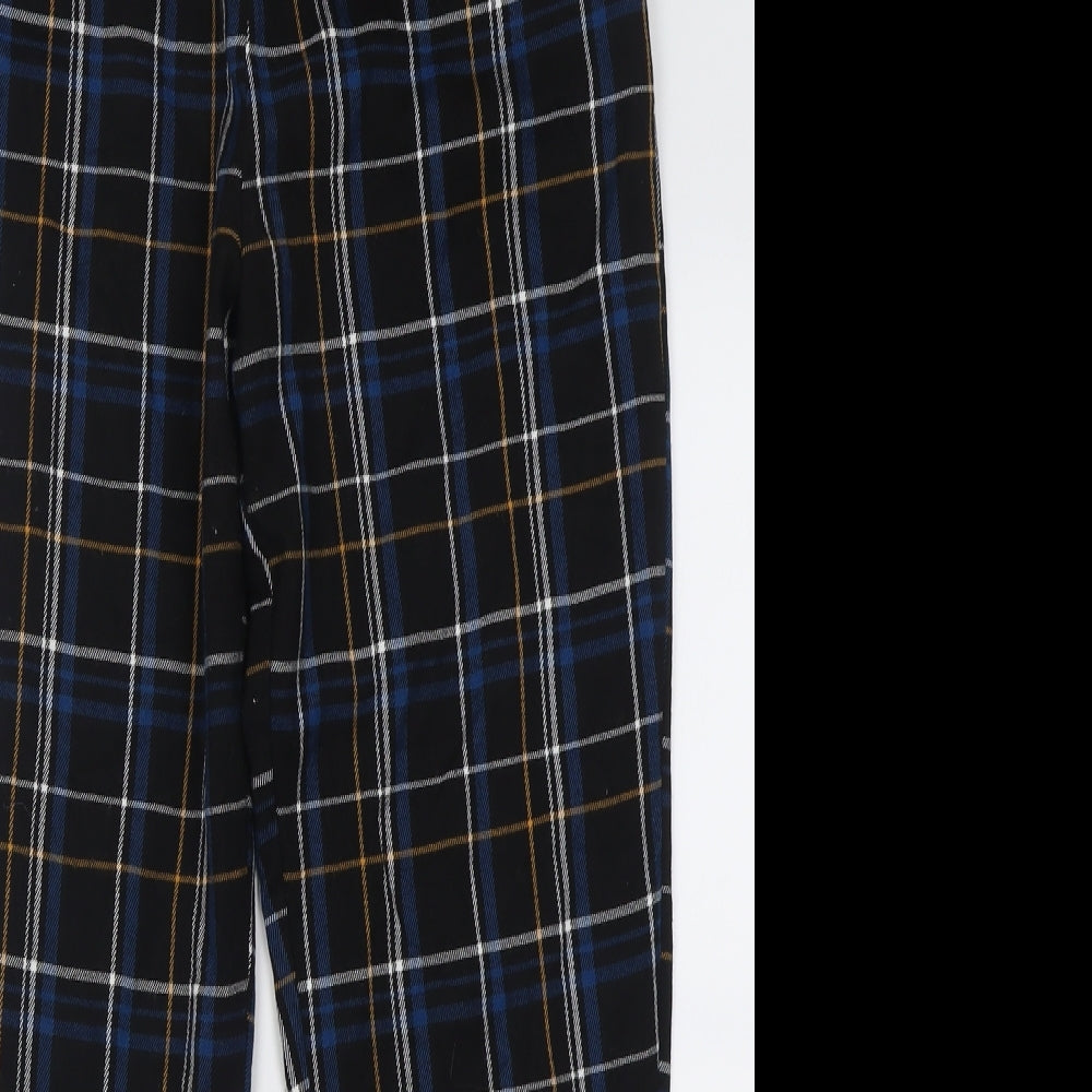 New Look Girls Black Check Polyester Capri Trousers Size 15 Years  Regular Pullover