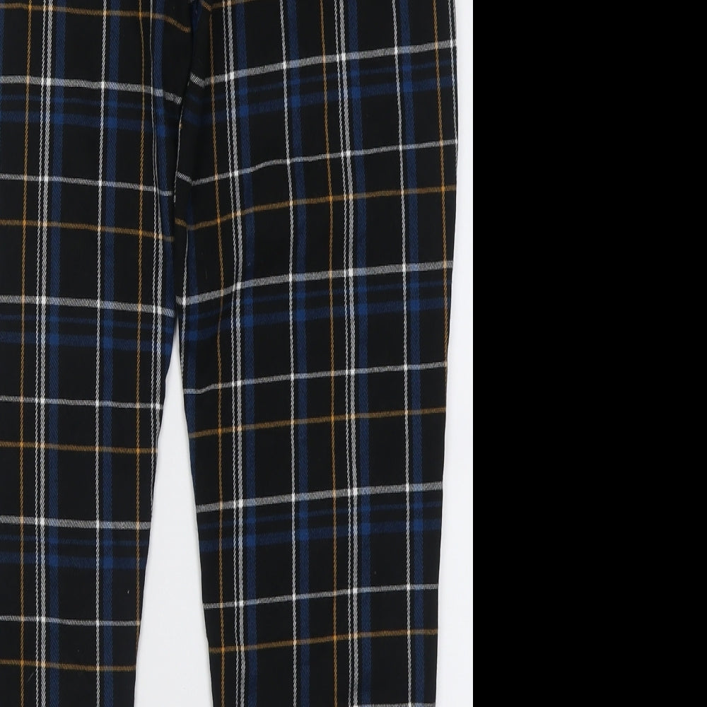 New Look Girls Black Check Polyester Capri Trousers Size 15 Years  Regular Pullover