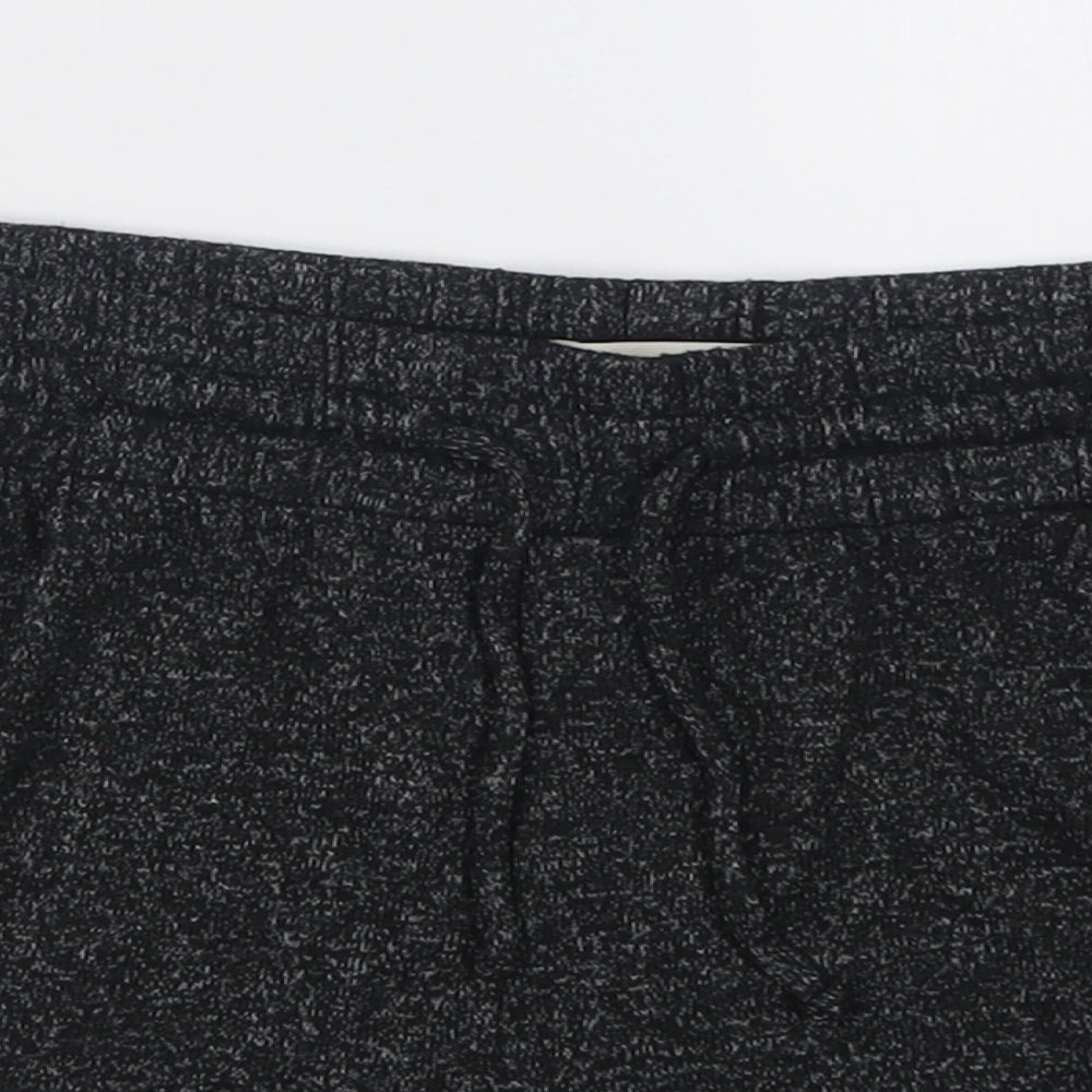 Marks and Spencer Womens Grey  Polyester Sweat Shorts Size 14 L3 in Relaxed Tie