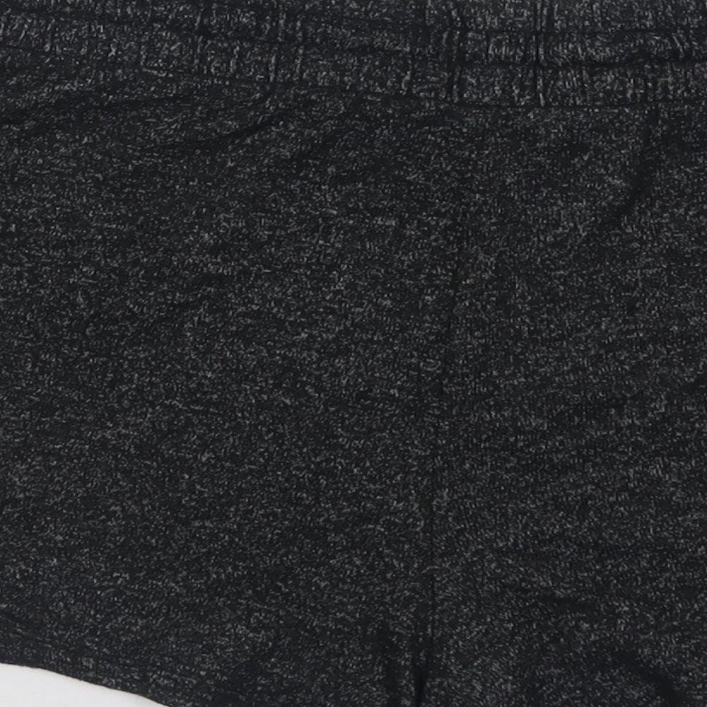 Marks and Spencer Womens Grey  Polyester Sweat Shorts Size 14 L3 in Relaxed Tie
