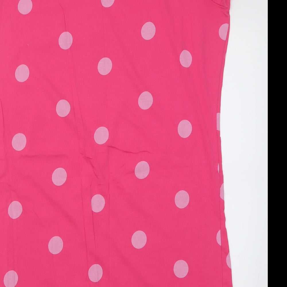 F&F Womens Pink Polka Dot Cotton Cami Dress Size 16   - sunday morning