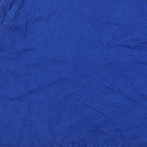 pep&co Womens Blue Crew Neck  Viscose Pullover Jumper Size 10