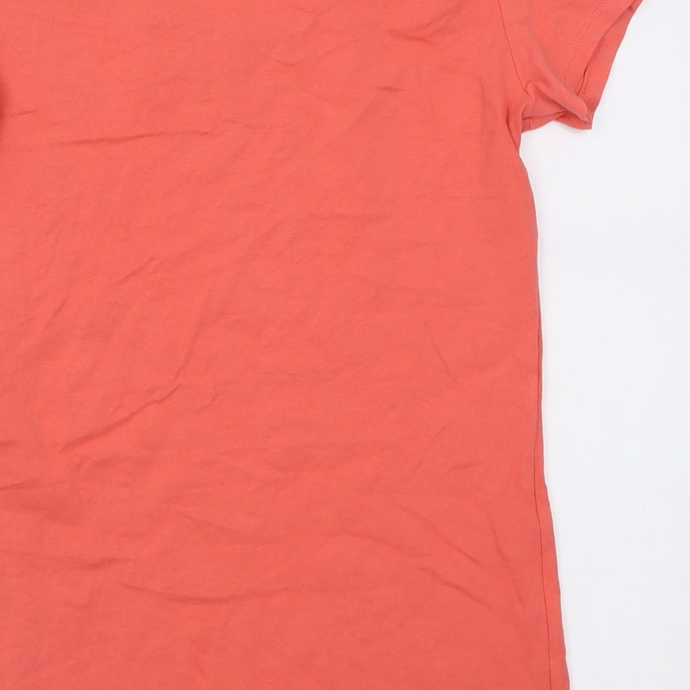 Atmosphere Womens Pink  Cotton Basic T-Shirt Size 10 Scoop Neck