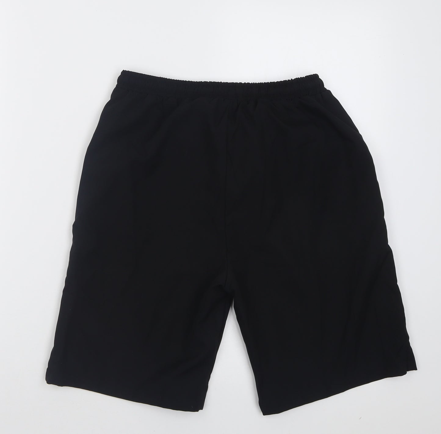 SheIn Boys Black  Polyester Bermuda Shorts Size 13-14 Years  Regular Tie