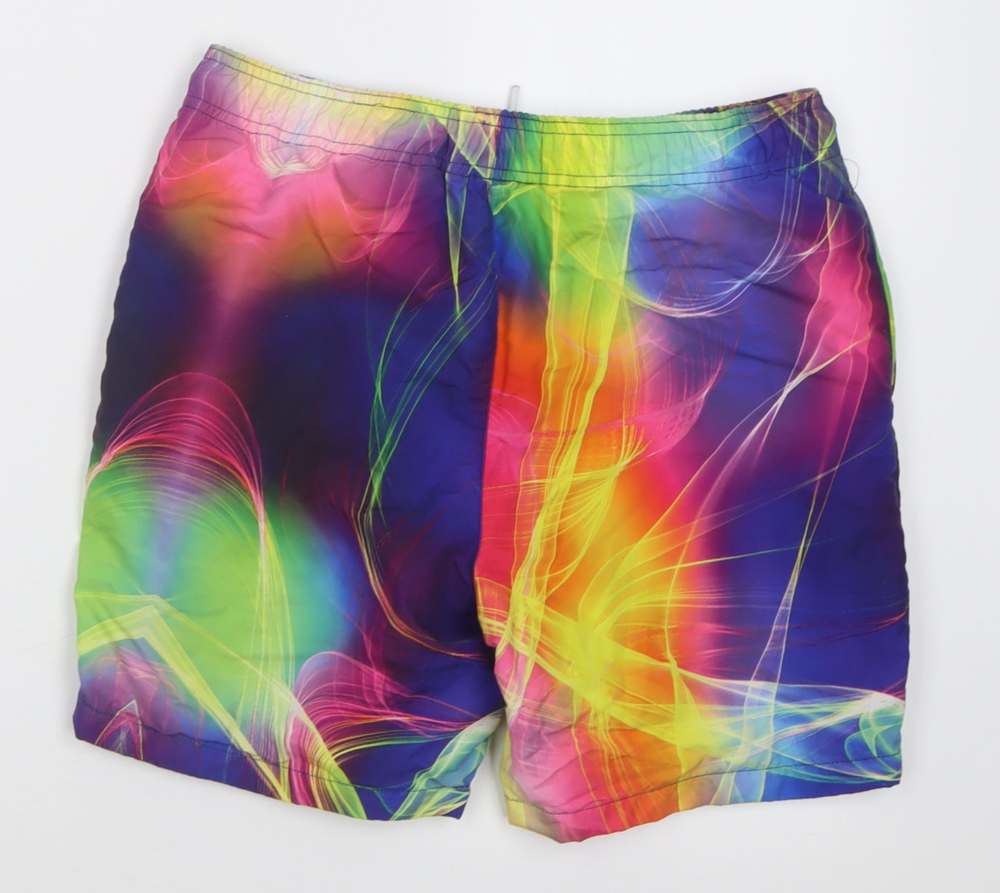 Sonneti Boys Multicoloured Geometric Polyester Sweat Shorts Size 12-13 Years  Regular Tie