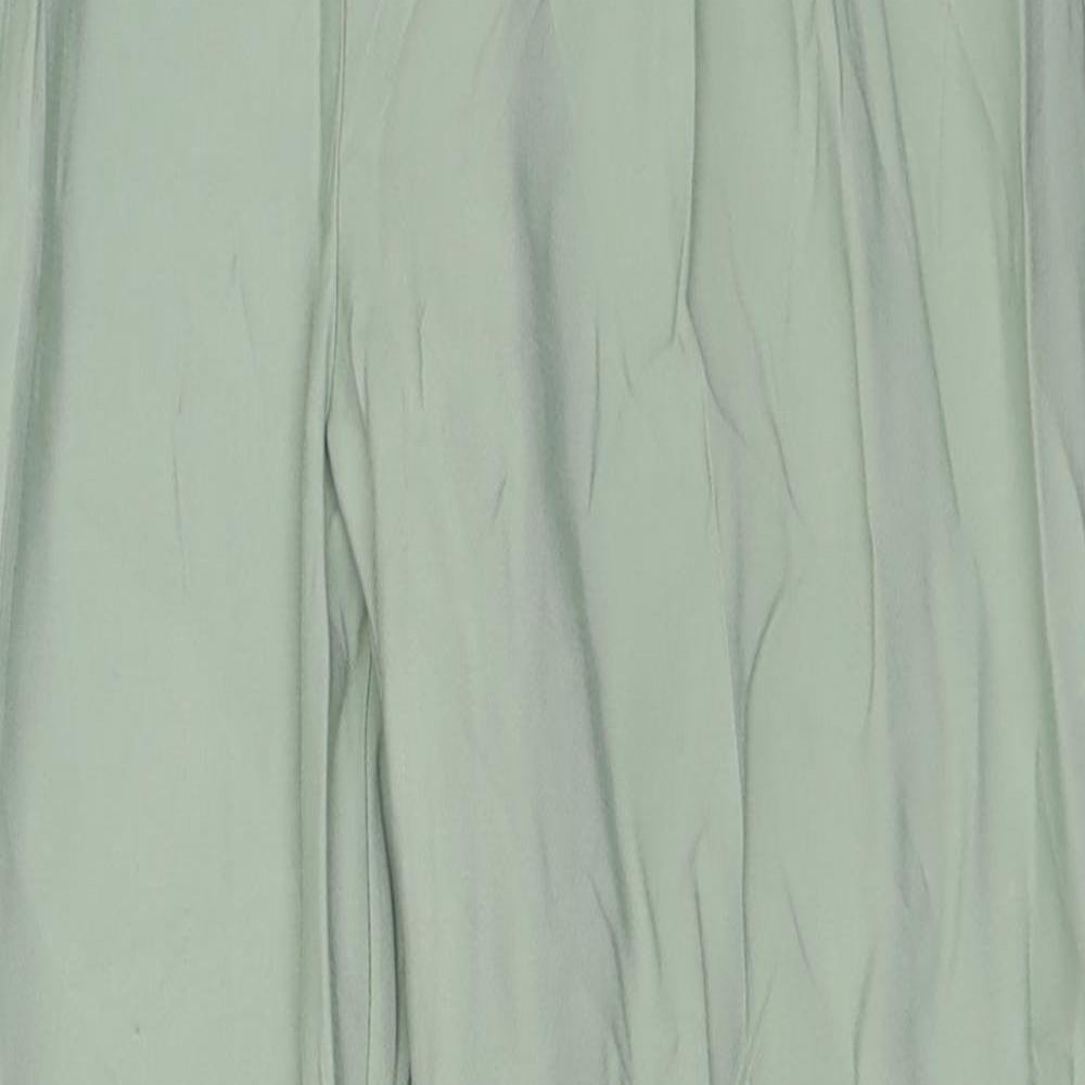 Primark Womens Green  Polyester Trousers  Size 10 L28 in Regular