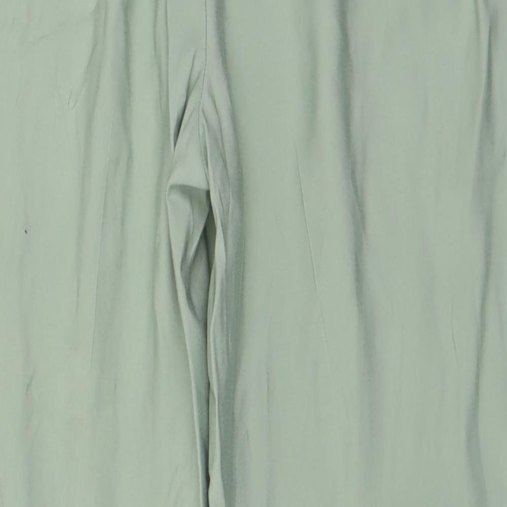 Primark Womens Green  Polyester Trousers  Size 10 L28 in Regular