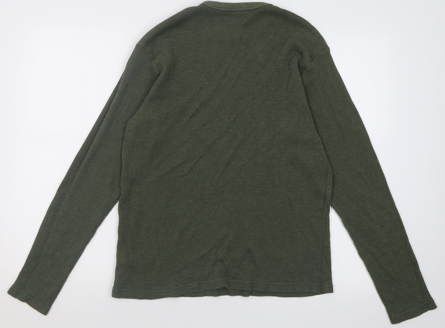 Primark Mens Green Crew Neck  Cotton Pullover Jumper Size M