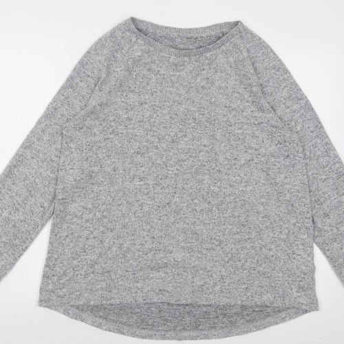 Primark Womens Grey Crew Neck  Polyester Pullover Jumper Size M