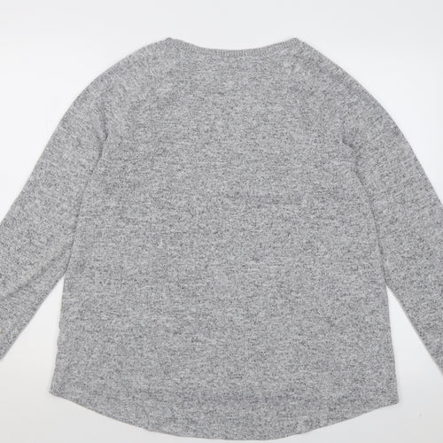 Primark Womens Grey Crew Neck  Polyester Pullover Jumper Size M