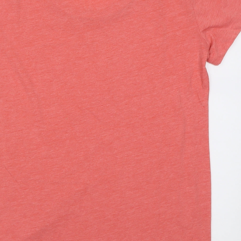 Very Womens Pink  Polyester Basic T-Shirt Size 8 Crew Neck