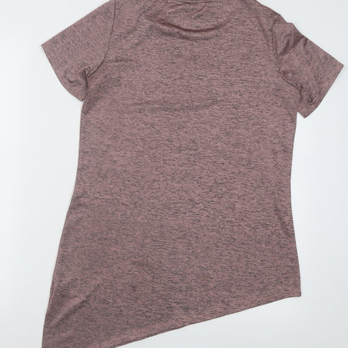 Dorothy Perkins Womens Pink  Polyester Basic T-Shirt Size 10 Crew Neck