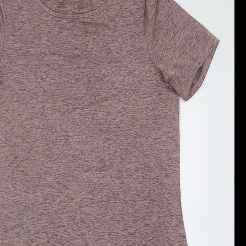 Dorothy Perkins Womens Pink  Polyester Basic T-Shirt Size 10 Crew Neck