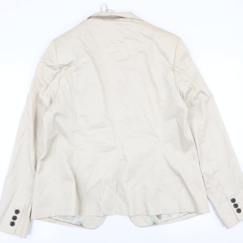 Papaya Womens Beige   Jacket Blazer Size 20  Hook & Eye