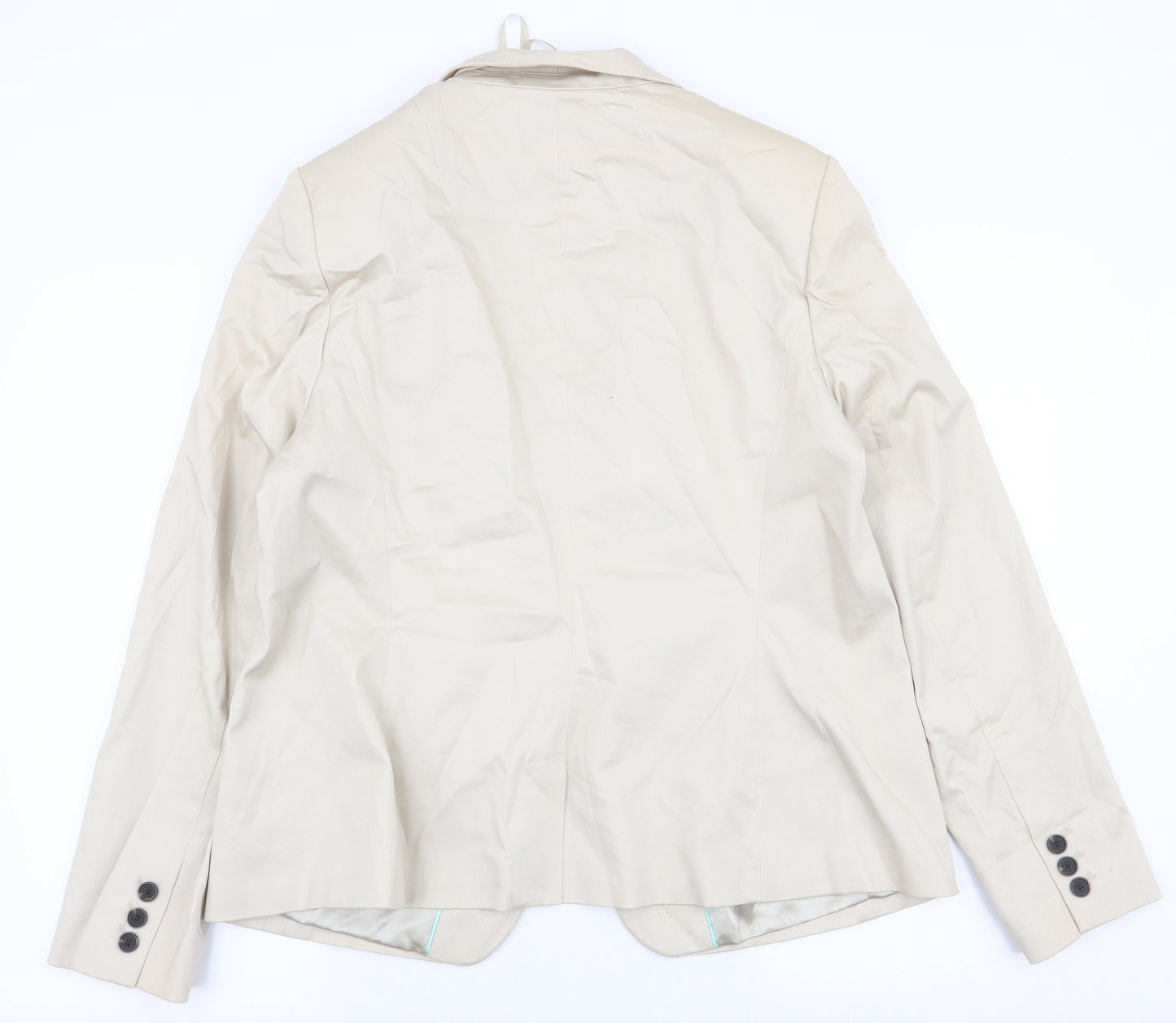 Papaya Womens Beige   Jacket Blazer Size 20  Hook & Eye