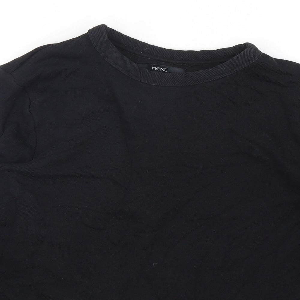 Nexr Womens Black  Cotton Pullover Sweatshirt Size M  Pullover