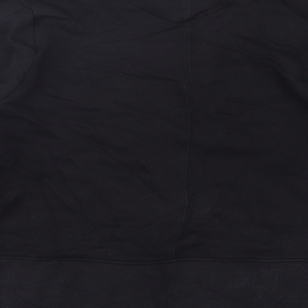 Nexr Womens Black  Cotton Pullover Sweatshirt Size M  Pullover
