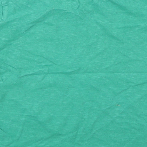 NEXT Boys Green  Cotton Basic T-Shirt Size 18-24 Months Round Neck Pullover
