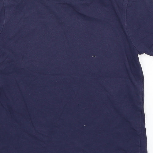 George Boys Blue  Cotton Basic T-Shirt Size 2-3 Years Round Neck Pullover