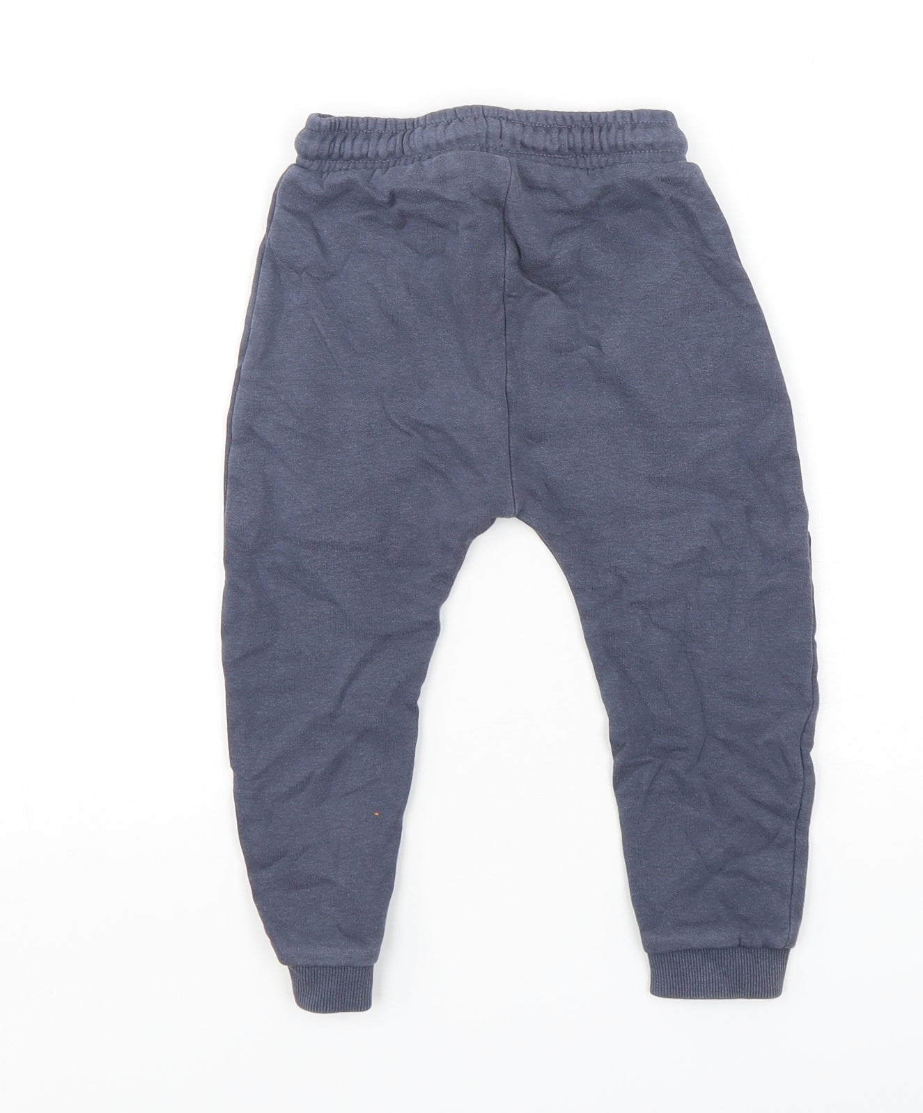 George Boys Blue  Cotton Sweatpants Trousers Size 2-3 Years  Regular Drawstring