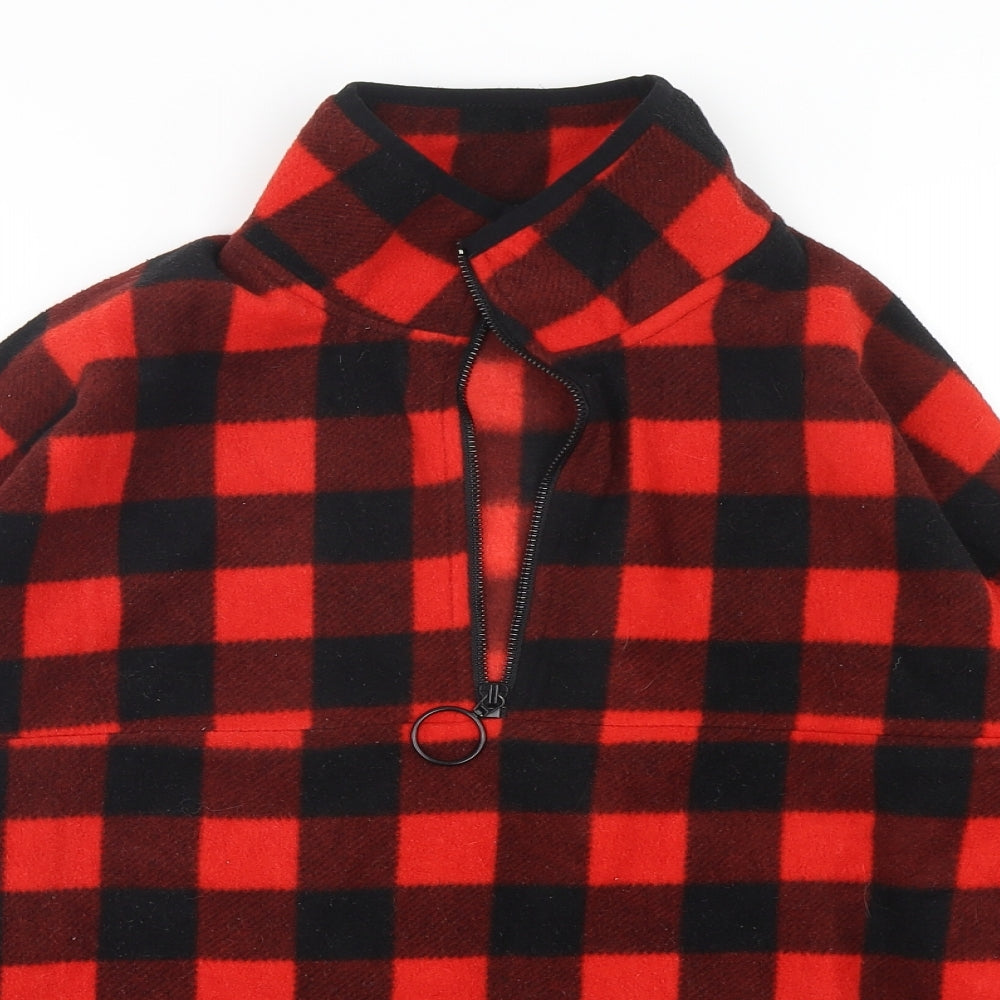 Primark Womens Multicoloured Check Polyester Pullover Sweatshirt Size 6