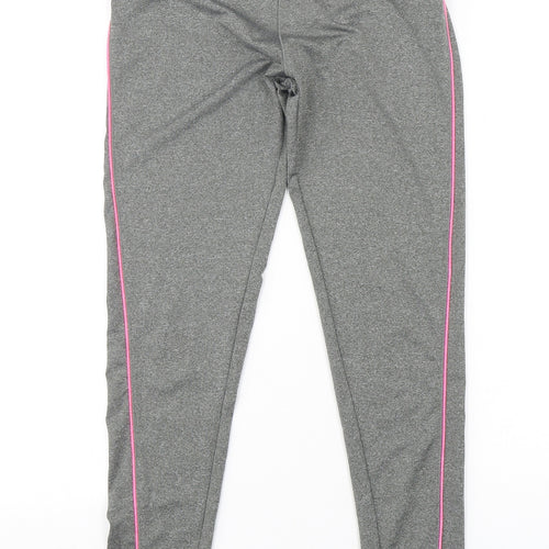 Atmosphere Womens Grey  Polyester Compression Leggings Size 10 L28 in Regular