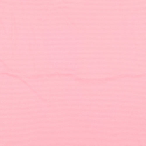 Dunnes Stores Womens Pink  Polyester Basic T-Shirt Size L Round Neck Pullover