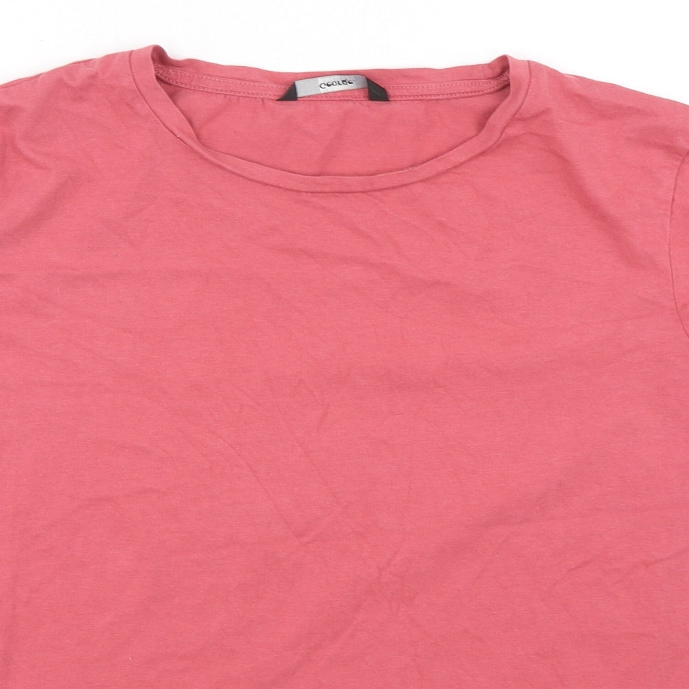 George Womens Pink  Cotton Basic T-Shirt Size 18 Round Neck