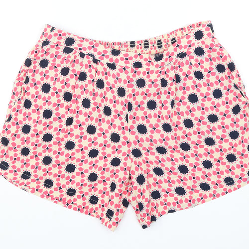 Papaya Womens Multicoloured Geometric Viscose Sailor Shorts Size 10 L6 in Regular