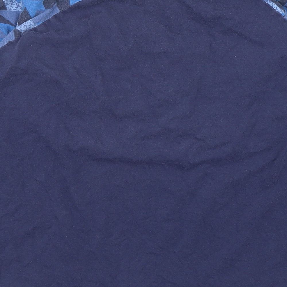 Dunnes Stores Boys Blue Geometric Cotton  Pyjama Top Size 10-11 Years  Pullover
