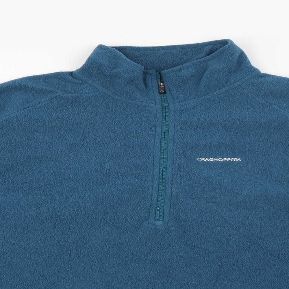 Craghoppers Womens Blue High Neck  Polyester Pullover Jumper Size 18