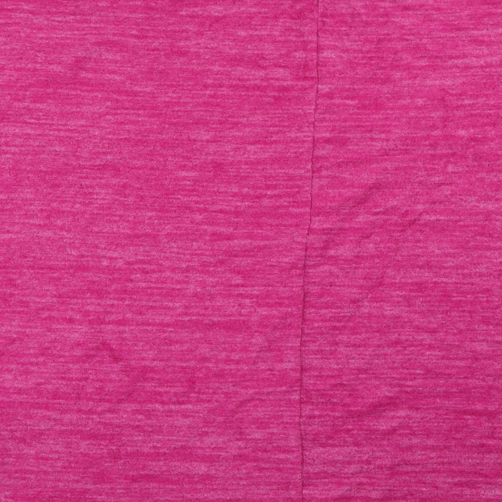 Yours Womens Pink Round Neck  Viscose Pullover Jumper Size 30