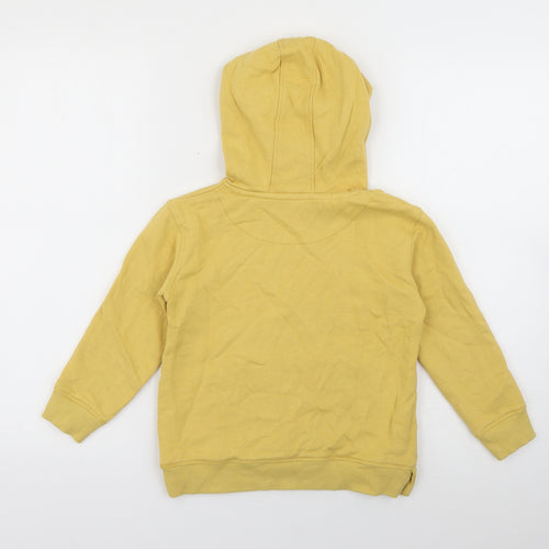John Lewis Boys Yellow  Cotton Pullover Hoodie Size 6 Years